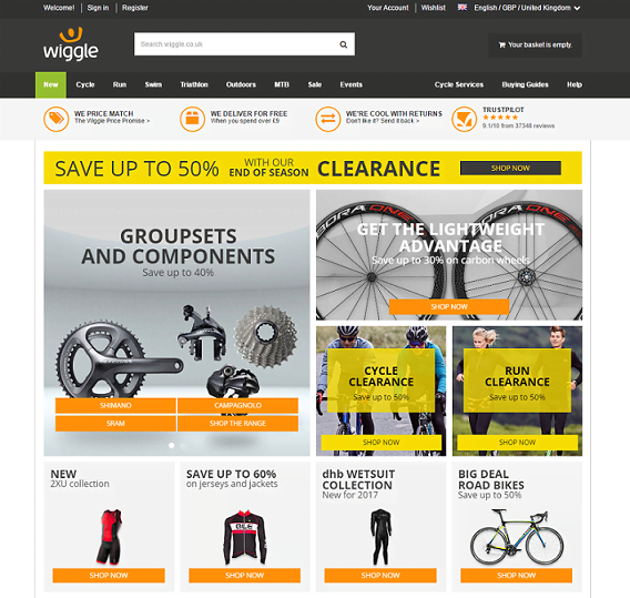 wiggle cycle shop